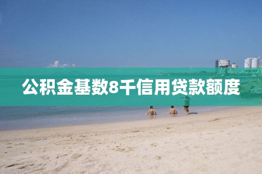 公积金基数8千信用贷款额度