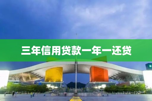 三年信用贷款一年一还贷