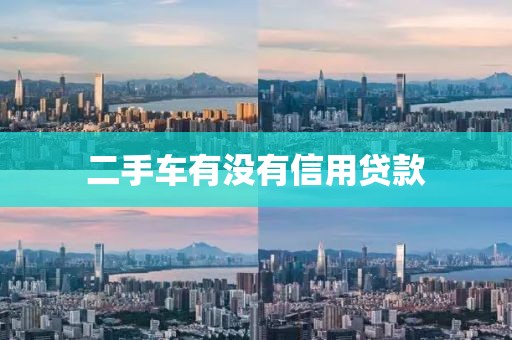 二手车有没有信用贷款