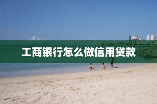 工商银行怎么做信用贷款