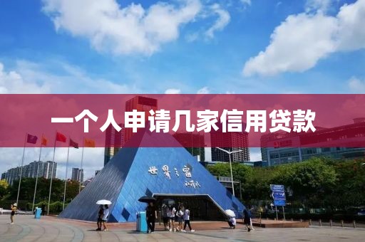 一个人申请几家信用贷款