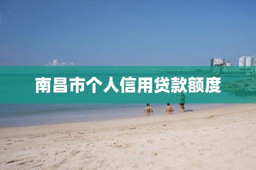 南昌市个人信用贷款额度