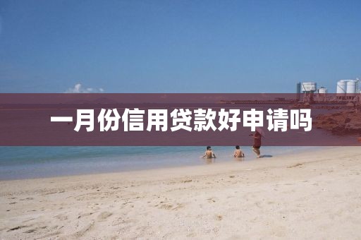 一月份信用贷款好申请吗