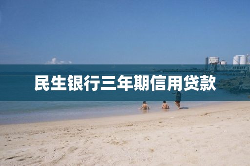 民生银行三年期信用贷款