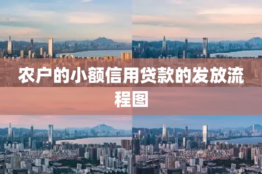 农户的小额信用贷款的发放流程图