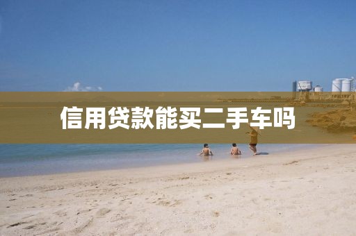 信用贷款能买二手车吗