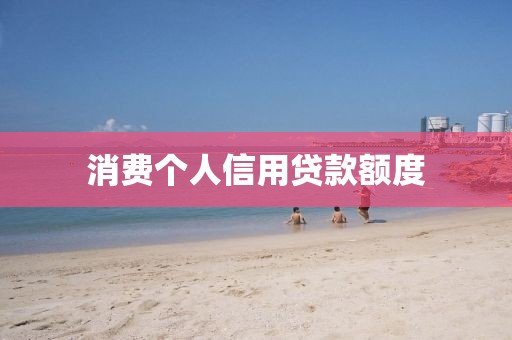 消费个人信用贷款额度