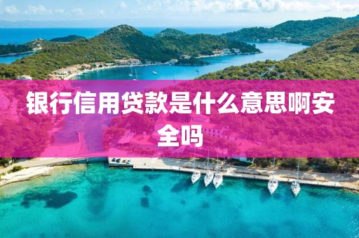 银行信用贷款是什么意思啊安全吗