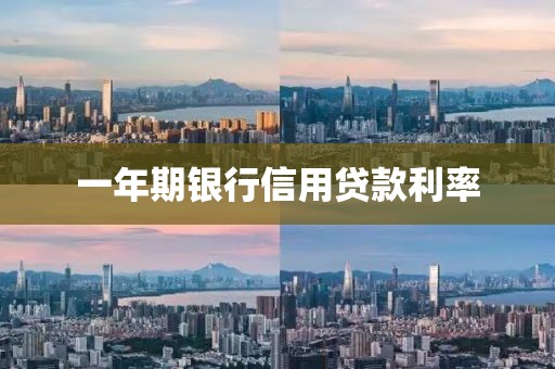 一年期银行信用贷款利率