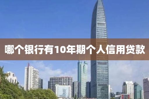 哪个银行有10年期个人信用贷款