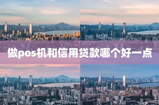 做pos机和信用贷款哪个好一点