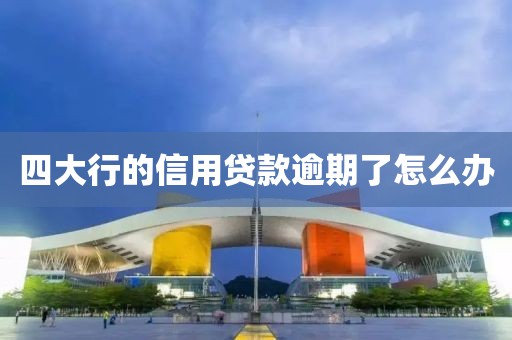 四大行的信用贷款逾期了怎么办