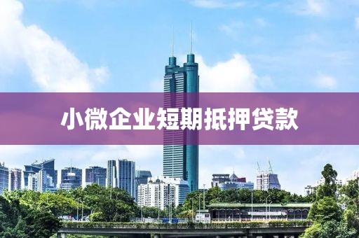 小微企业短期抵押贷款