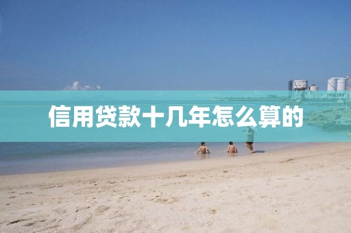 信用贷款十几年怎么算的