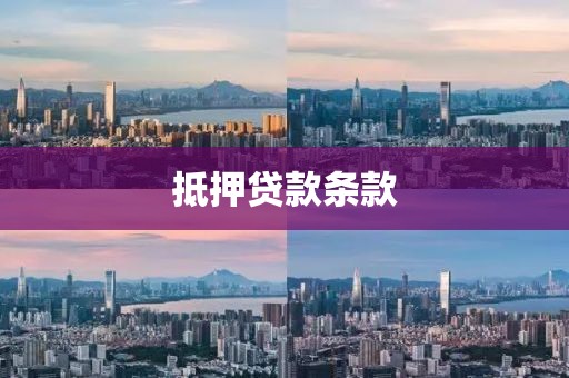 抵押贷款条款