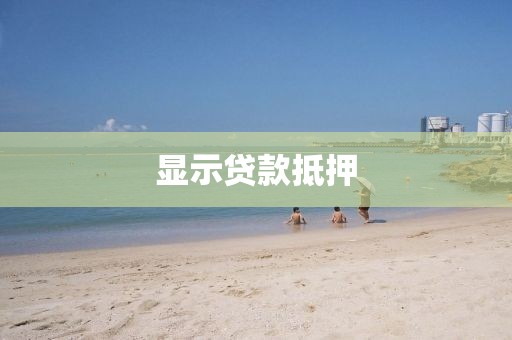 显示贷款抵押