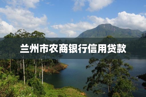 兰州市农商银行信用贷款