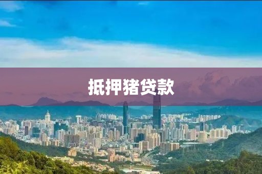 抵押猪贷款