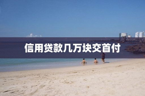 信用贷款几万块交首付