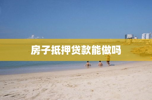 房子抵押贷款能做吗