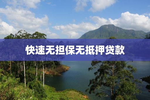 快速无担保无抵押贷款