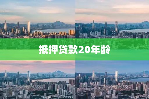 抵押贷款20年龄