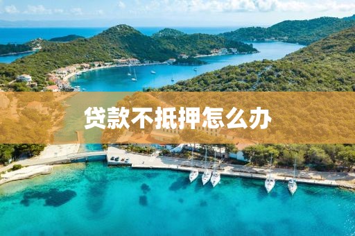 贷款不抵押怎么办