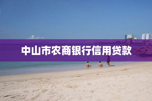 中山市农商银行信用贷款