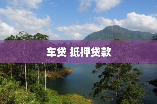车贷 抵押贷款