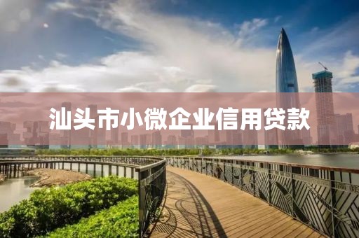 汕头市小微企业信用贷款