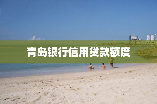 青岛银行信用贷款额度