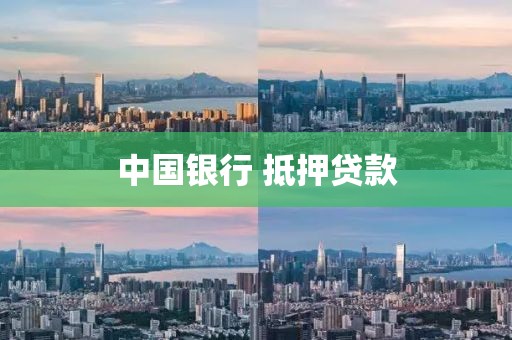 中国银行 抵押贷款