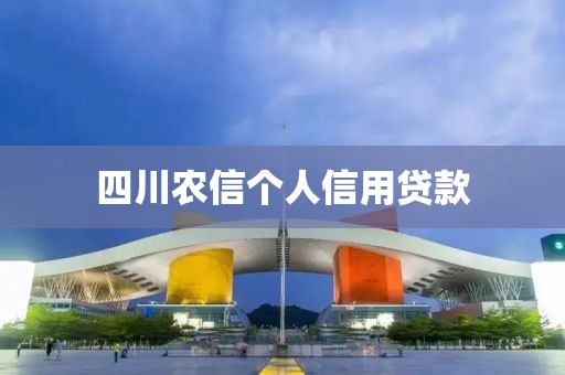 四川农信个人信用贷款